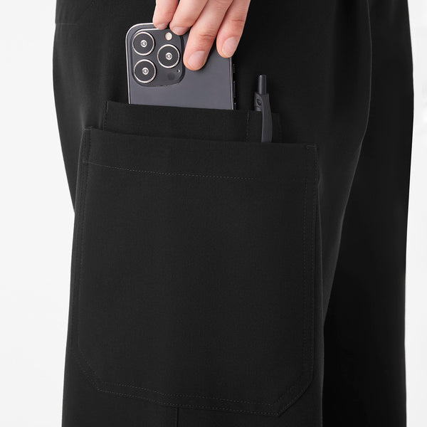 Women's Black Shelby Ultra-High-Rise Wide-Leg - Scrub Pant