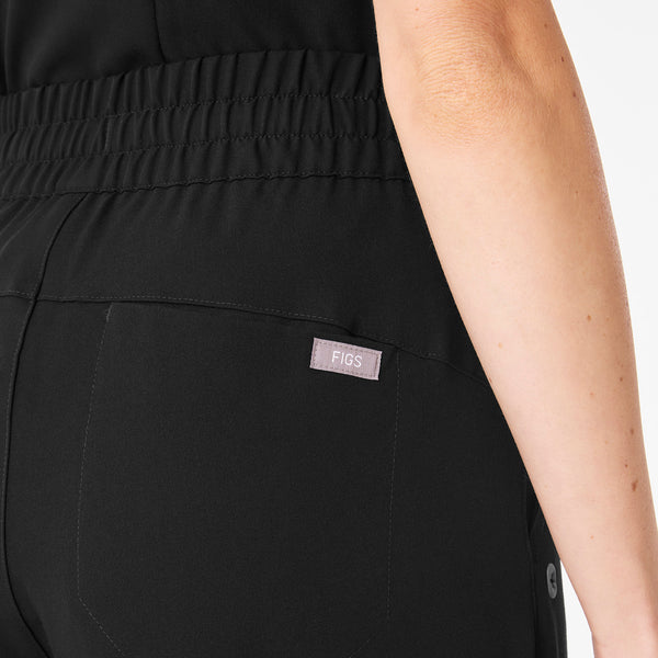 Women's Black Shelby Ultra-High-Rise Wide-Leg - Scrub Pant