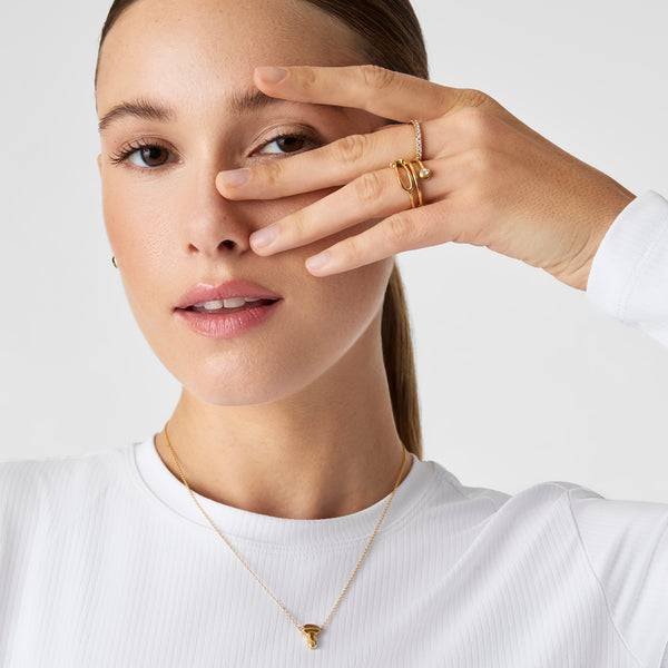 Gold Bold Stethoscope Ring