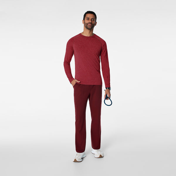 Men's Burgundy Makato Seamless - Long-Sleeve Underscrub