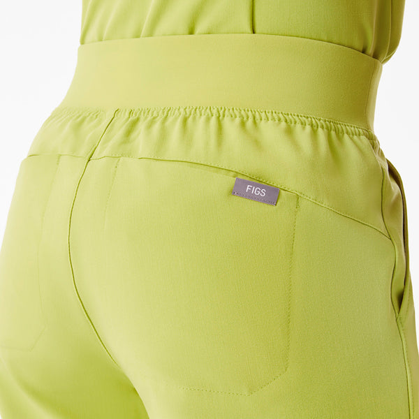 Women's Celery Isabel High-Rise Wide-Leg - Petite Scrub Pant