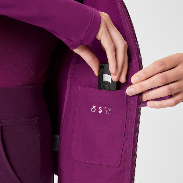 Women's Light Deep Purple ContourKnit Scrub Jacket