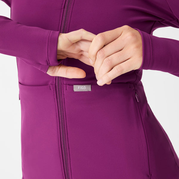 Women's Light Deep Purple ContourKnit Scrub Jacket