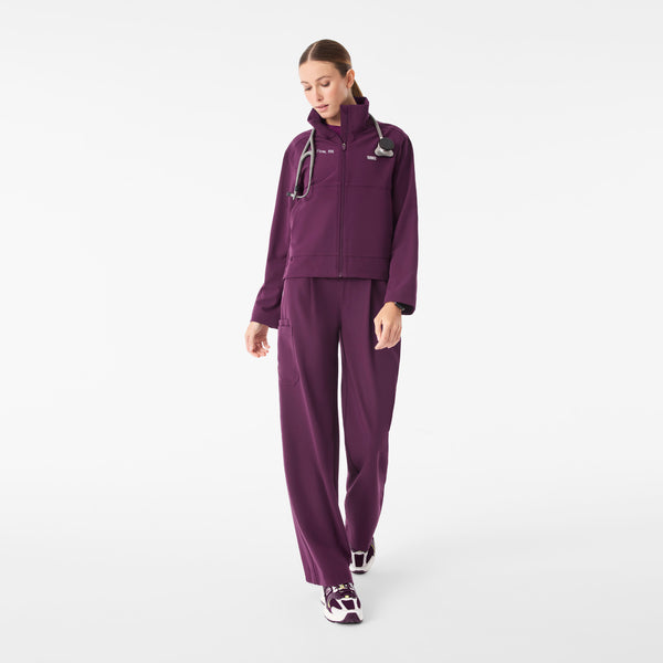 Women's Deep Purple Lenox Scrub Jacket