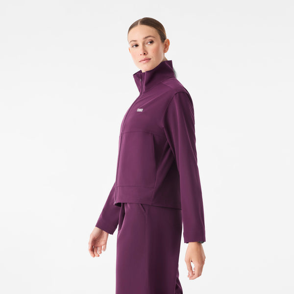 Women's Deep Purple Lenox Scrub Jacket