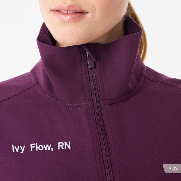 Women's Deep Purple Lenox Scrub Jacket