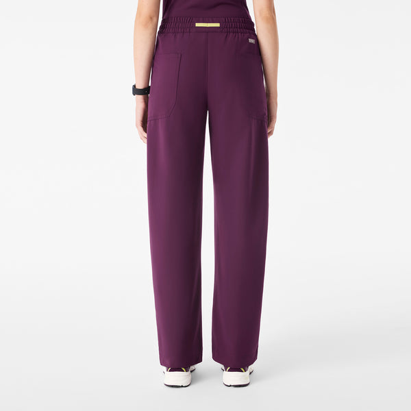 Women's Deep Purple Roslyn Mid-Rise Wide-Leg - Scrub Pant