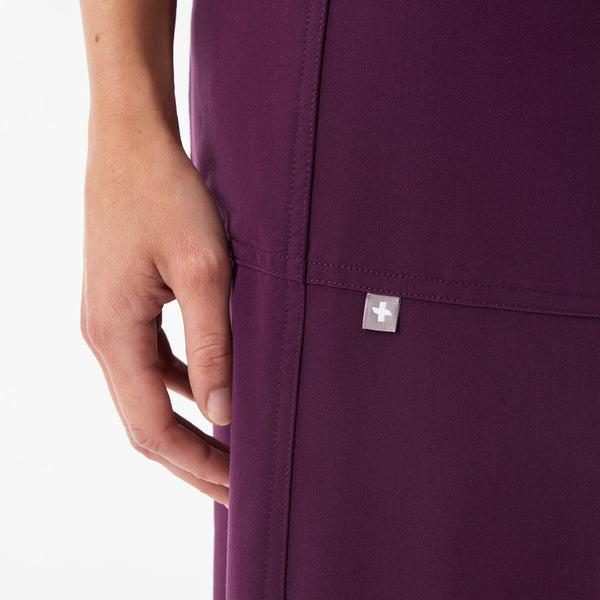 Women's Deep Purple Roslyn Mid-Rise Wide-Leg - Scrub Pant