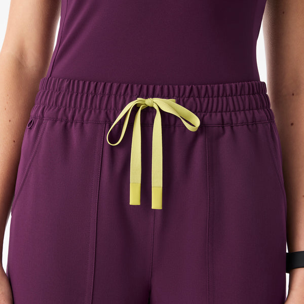 Women's Deep Purple Roslyn Mid-Rise Wide-Leg - Scrub Pant