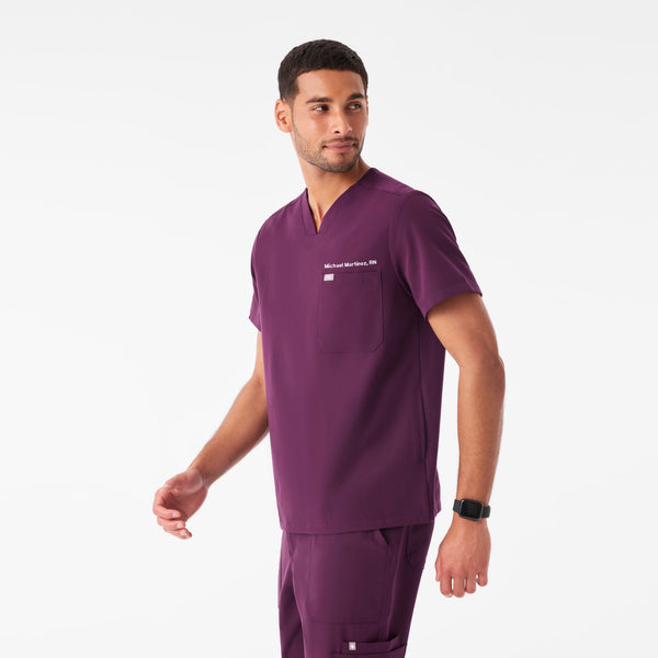 Men's Deep Purple Chisec -  Scrub Top™