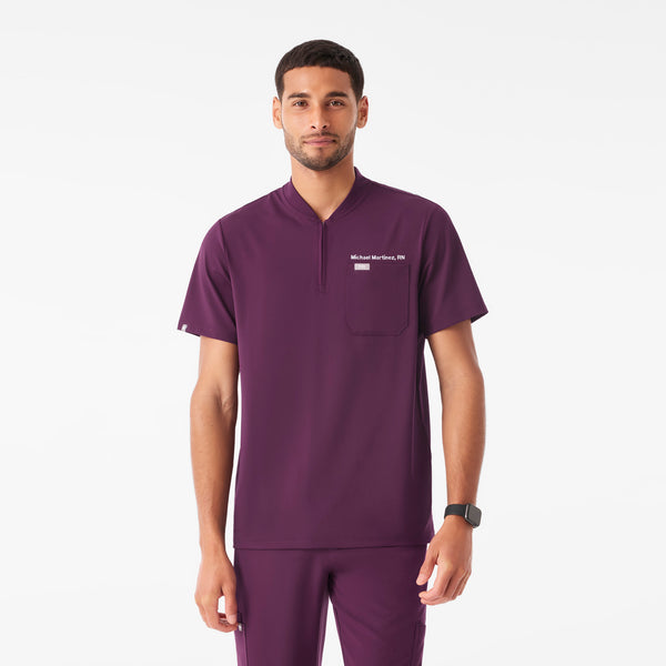 Men's Deep Purple Dawes FlexKnit - ¼ Zip Scrub Top