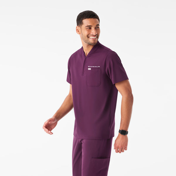 Men's Deep Purple Dawes FlexKnit - ¼ Zip Scrub Top