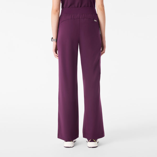 Women's Deep Purple Isabel High-Rise Wide-Leg - Scrub Pant