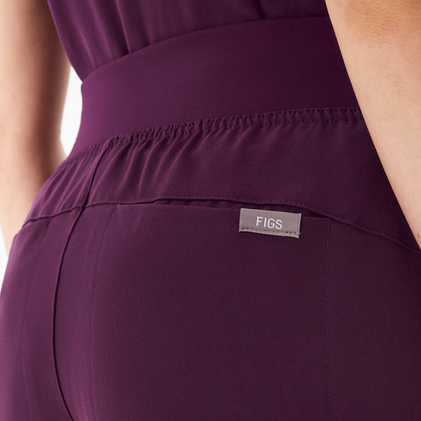 Women's Deep Purple Isabel High-Rise Wide-Leg - Scrub Pant