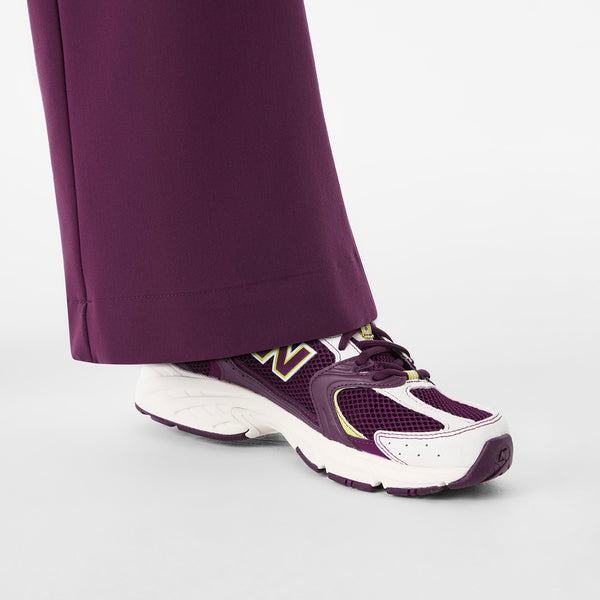 Women's Deep Purple Isabel High-Rise Wide-Leg - Scrub Pant
