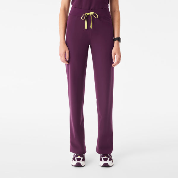 Women's Deep Purple Livingston High-Rise - Petite Straight-Leg Scrub Pant™