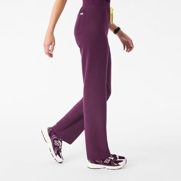 Women's Deep Purple Livingston High-Rise - Petite Straight-Leg Scrub Pant™