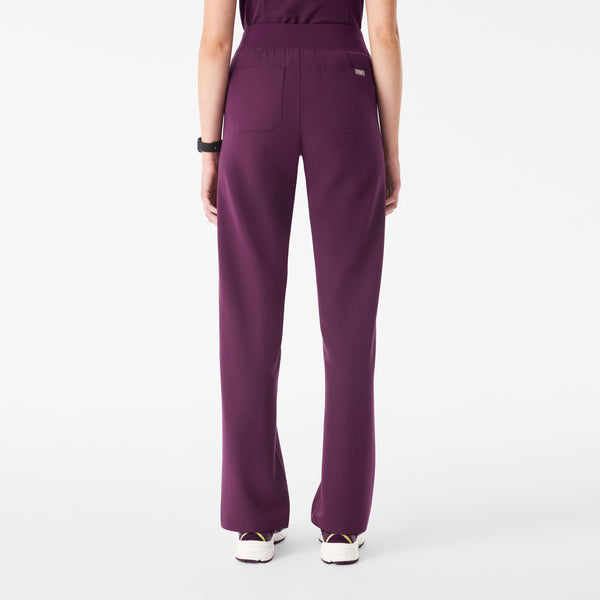 Women's Deep Purple Livingston High-Rise - Petite Straight-Leg Scrub Pant™