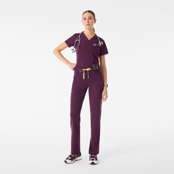 Women's Deep Purple Kade - Petite Straight-Leg Scrub Pant™
