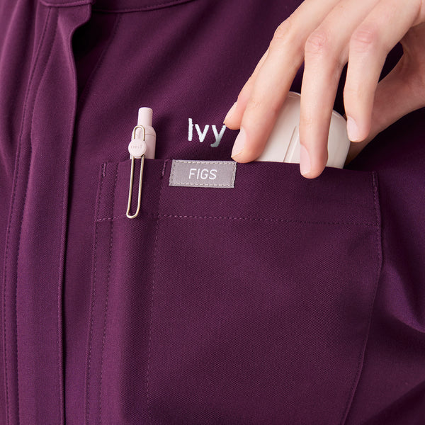 Women's Deep Purple Rafaela Cargo - ScrubJumpsuit™
