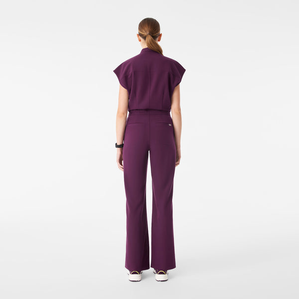 Women's Deep Purple Rafaela Wide-Leg - Tall ScrubJumpsuit™