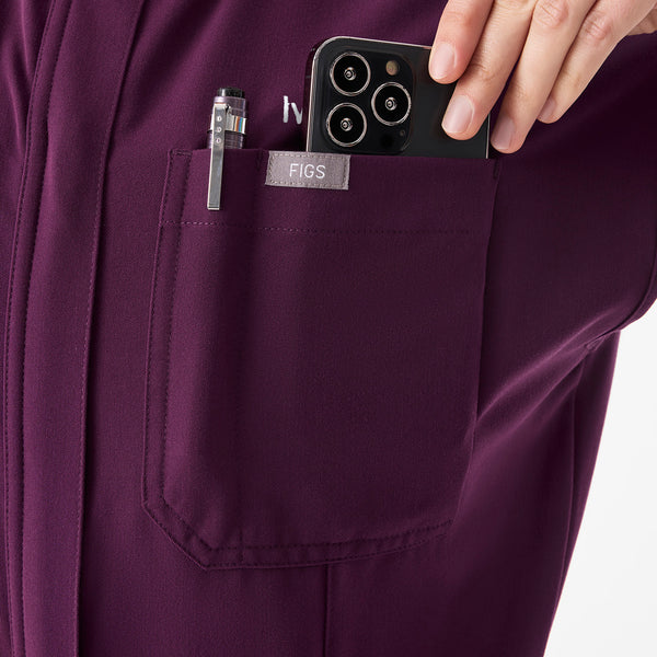 Women's Deep Purple Rafaela Wide-Leg - Tall ScrubJumpsuit™