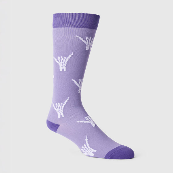Unisex Purple Haze Bone to Be Wild - Compression Socks