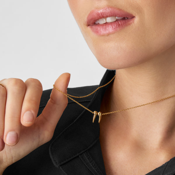 Gold Graduation Year 2028 Tooth Necklace