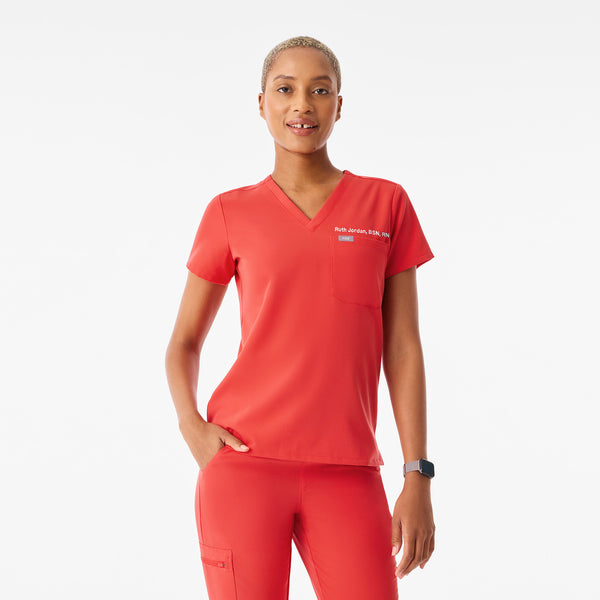 Women's Hibiscus Catarina -  Scrub Top™