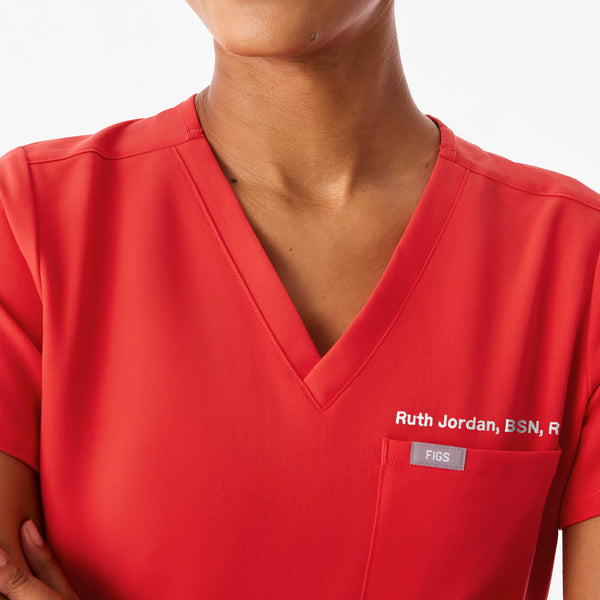 Women's Hibiscus Catarina -  Scrub Top™
