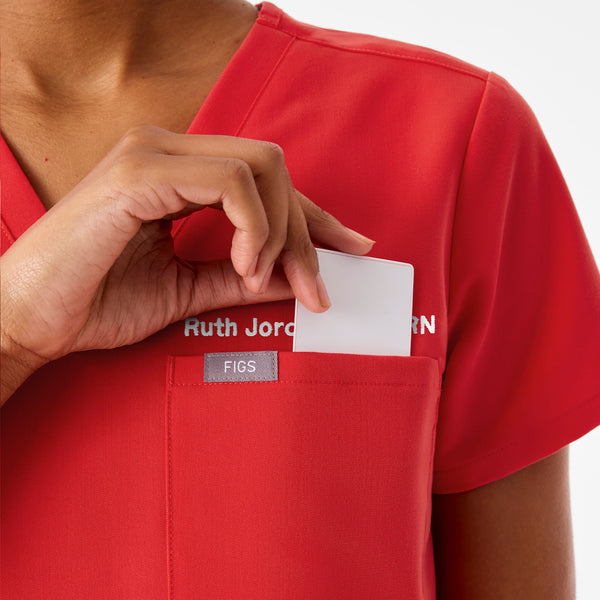 Women's Hibiscus Catarina -  Scrub Top™