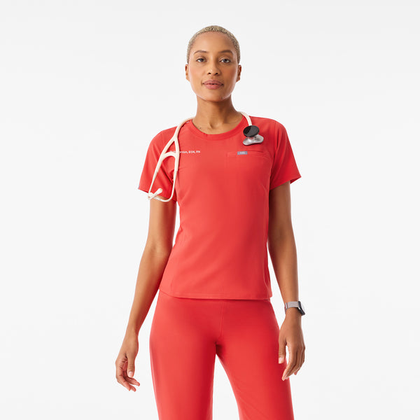Women's Hibiscus Eliza Slim - Scrub Top
