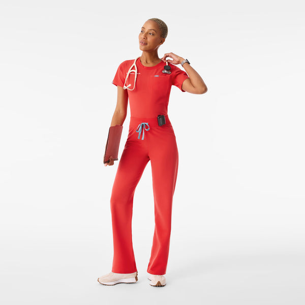 Women's Hibiscus Eliza Slim - Scrub Top