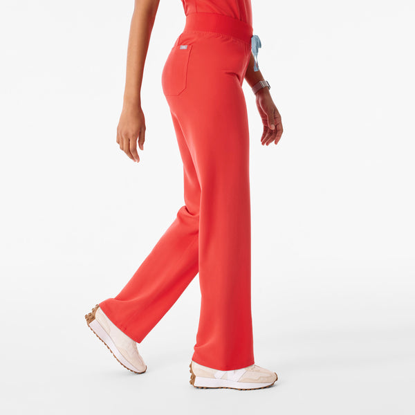 Women's Hibiscus Livingston High-Rise- Petite Straight-Leg Scrub Pant™