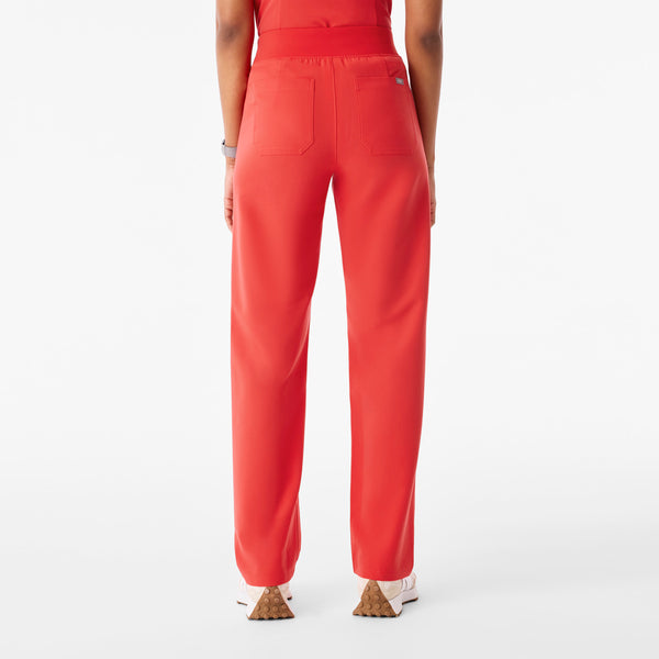 Women's Hibiscus Livingston High-Rise- Petite Straight-Leg Scrub Pant™