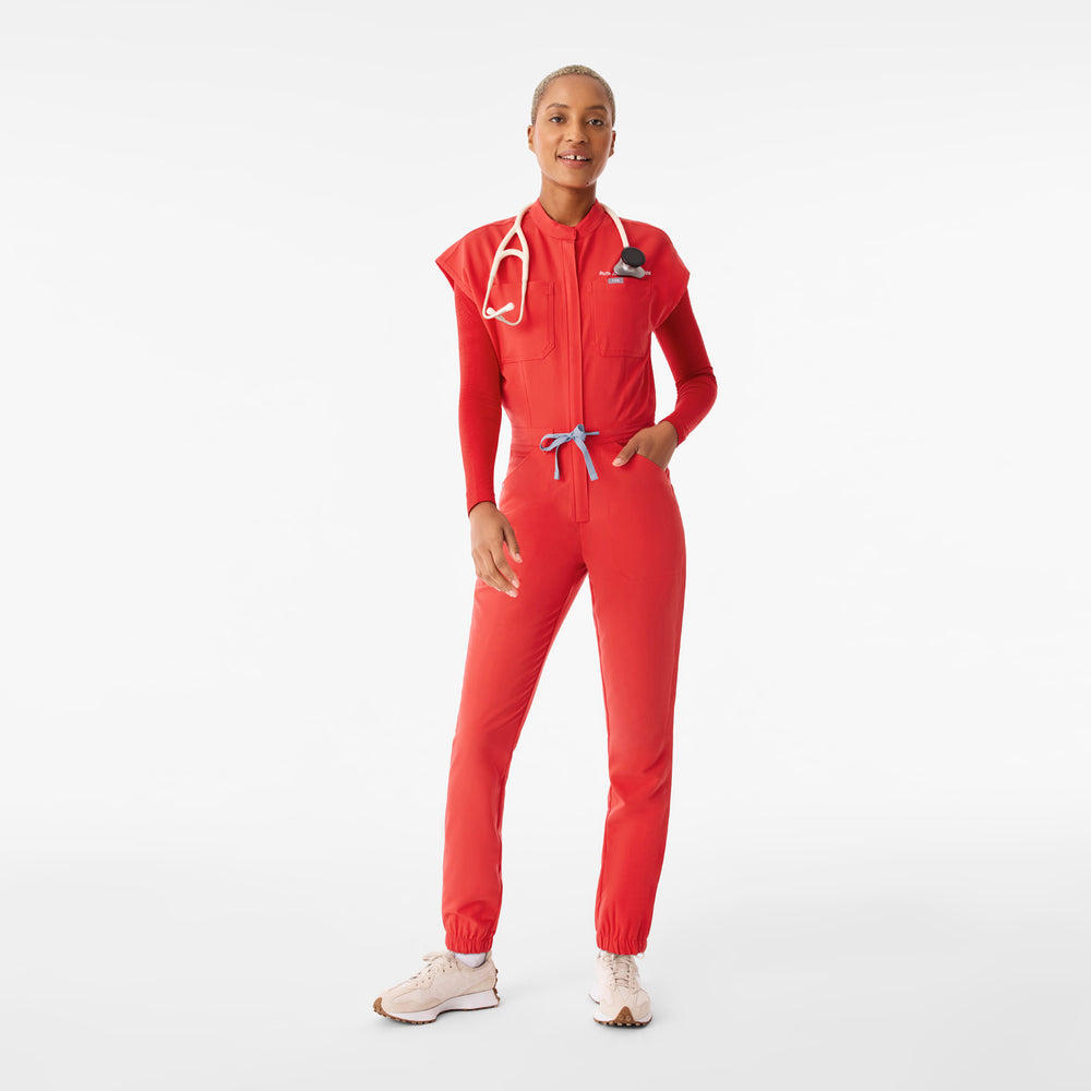Women's Hibiscus Rafaela Cargo - ScrubJumpsuit™