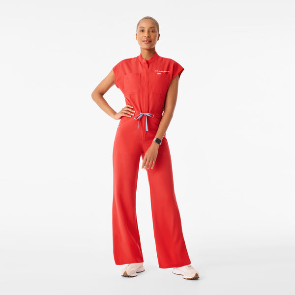 Women's Hibiscus Rafaela Wide-Leg - ScrubJumpsuit™