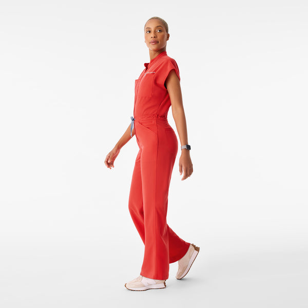 Women's Hibiscus Rafaela Wide-Leg - ScrubJumpsuit™