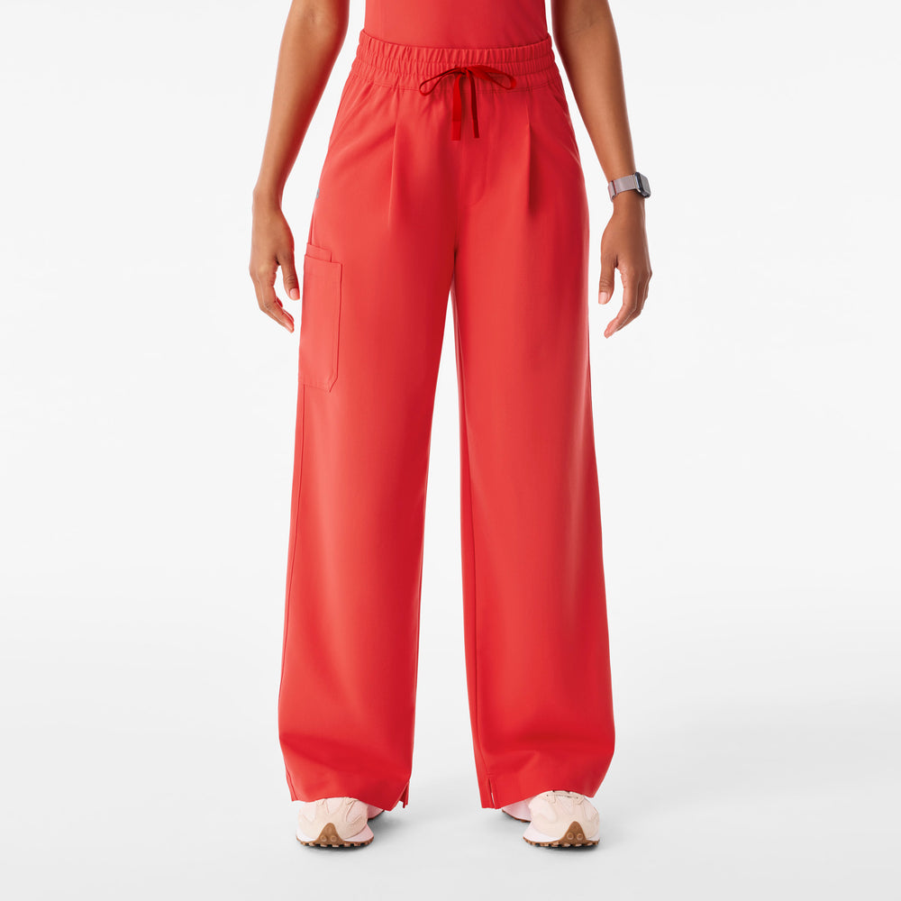 Women's Hibiscus Ultra-High-Rise Shelby Wide-Leg - Tall Scrub Pant