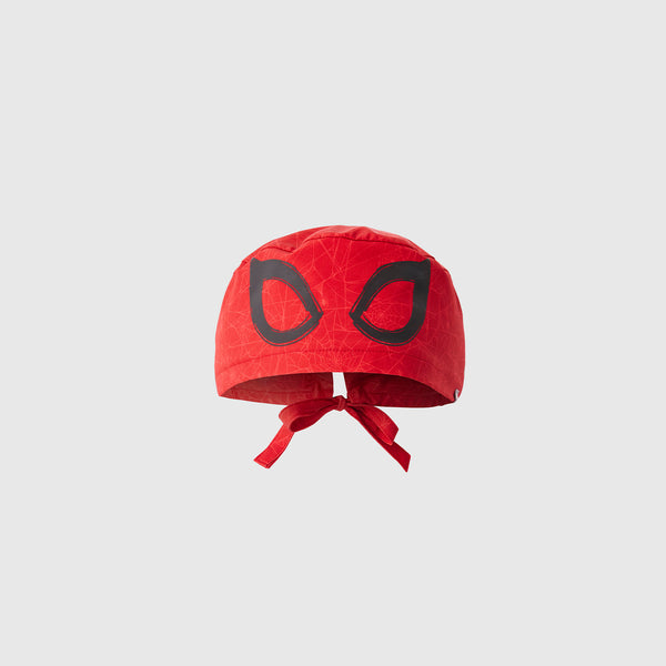 Hibiscus Spider-Man Printed - Scrub Cap With Buttonholes