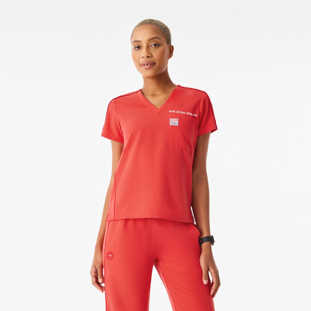 Women's Hibiscus Spider-Man Catarina Scrub Top™