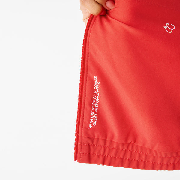 Women's Hibiscus Spider-Man Sydney Cropped - Scrub Jacket