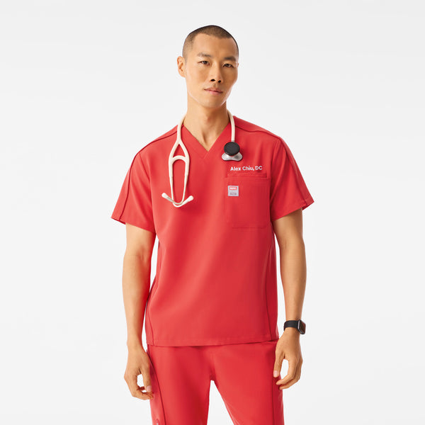 Men's Hibiscus Spider-Man Leon - Scrub Top™