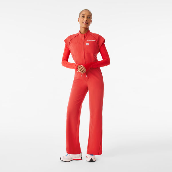 Women's Hibiscus Spider-Man Rafaela Wide-Leg - Petite ScrubJumpsuit™