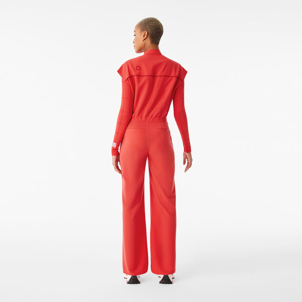 Women's Hibiscus Spider-Man Rafaela Wide-Leg - Petite ScrubJumpsuit™