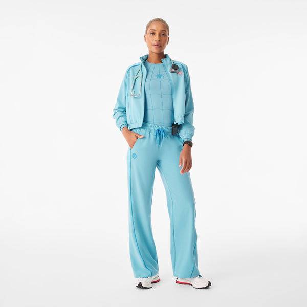 Women's Mauritius Blue Spider-Man Sydney Cropped - Scrub Jacket
