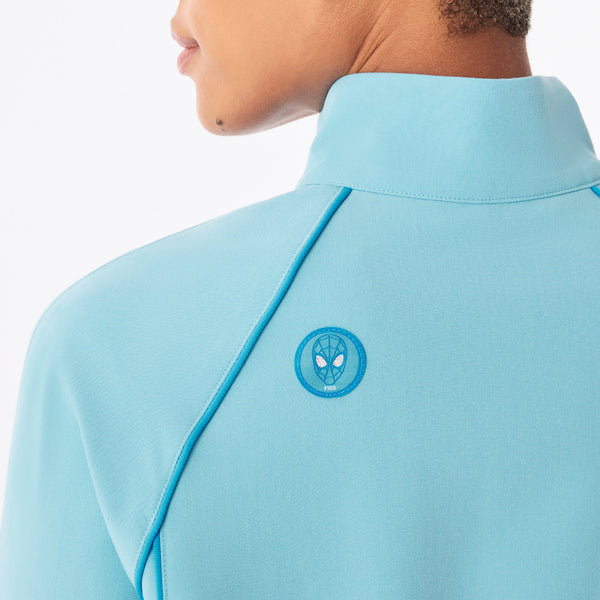 Women's Mauritius Blue Spider-Man Sydney Cropped - Scrub Jacket