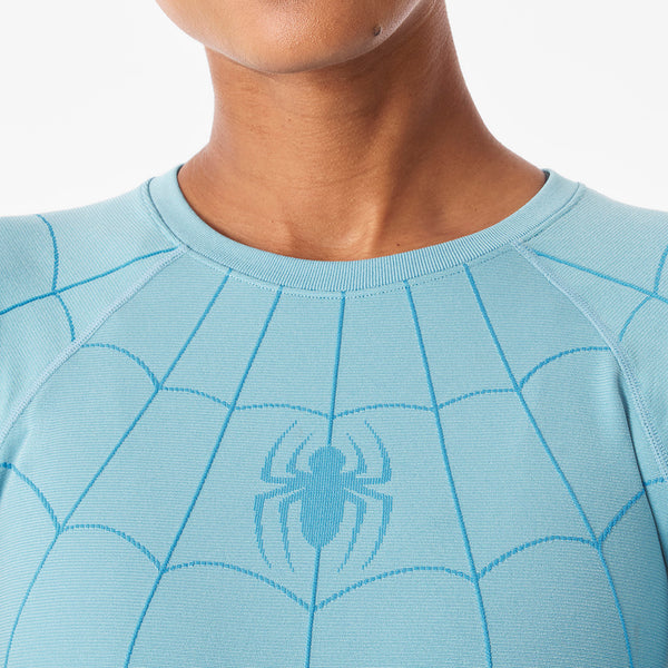 Women's Mauritius Blue Spider-Man Salta Seamless - Long-Sleeve Underscrub