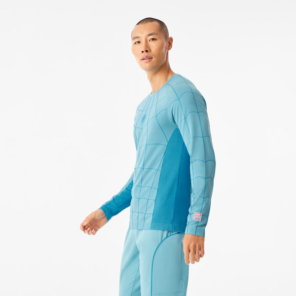 Men's Mauritius Blue Spider-Man Makato - Long-Sleeve Underscrub