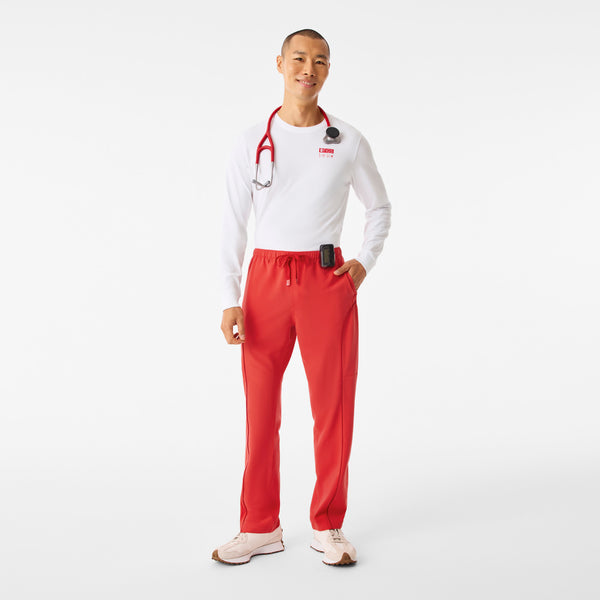 Men's Optic White Spider-Man Graphic - Long-Sleeve Underscrub
